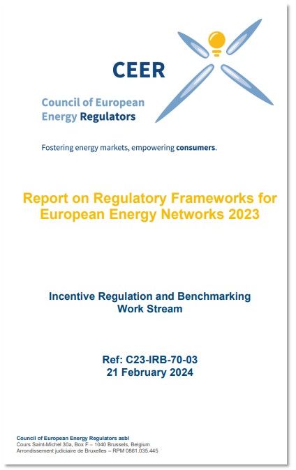 CEER Paper on Regulatory Frameworks for European Energy Networks 2023 ...