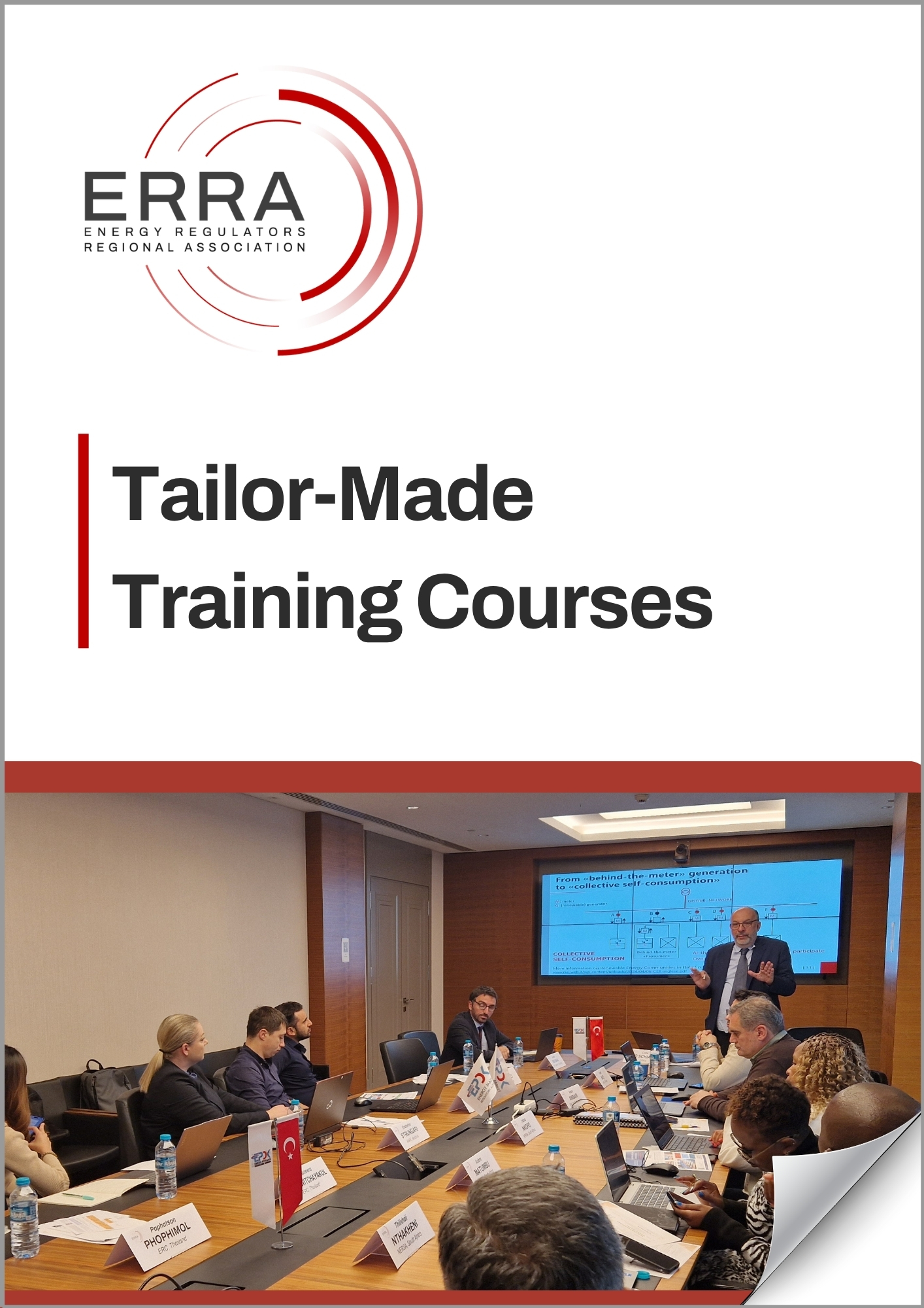 Cover of ERRA Tailor Made Training Couses 2026 (Flyer (A4)_qr