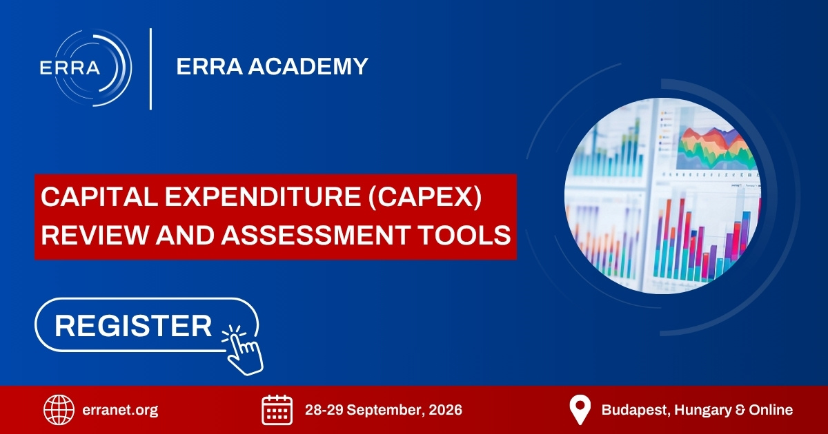 pop-up banner for ERRA Training Course: Capital Expenditure (CAPEX) 
Review and Assessment Tools